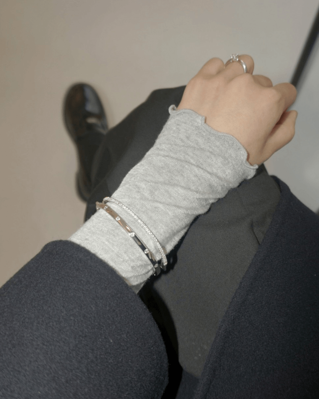 LLOYD 077 铜镀银 Tennis Bangle