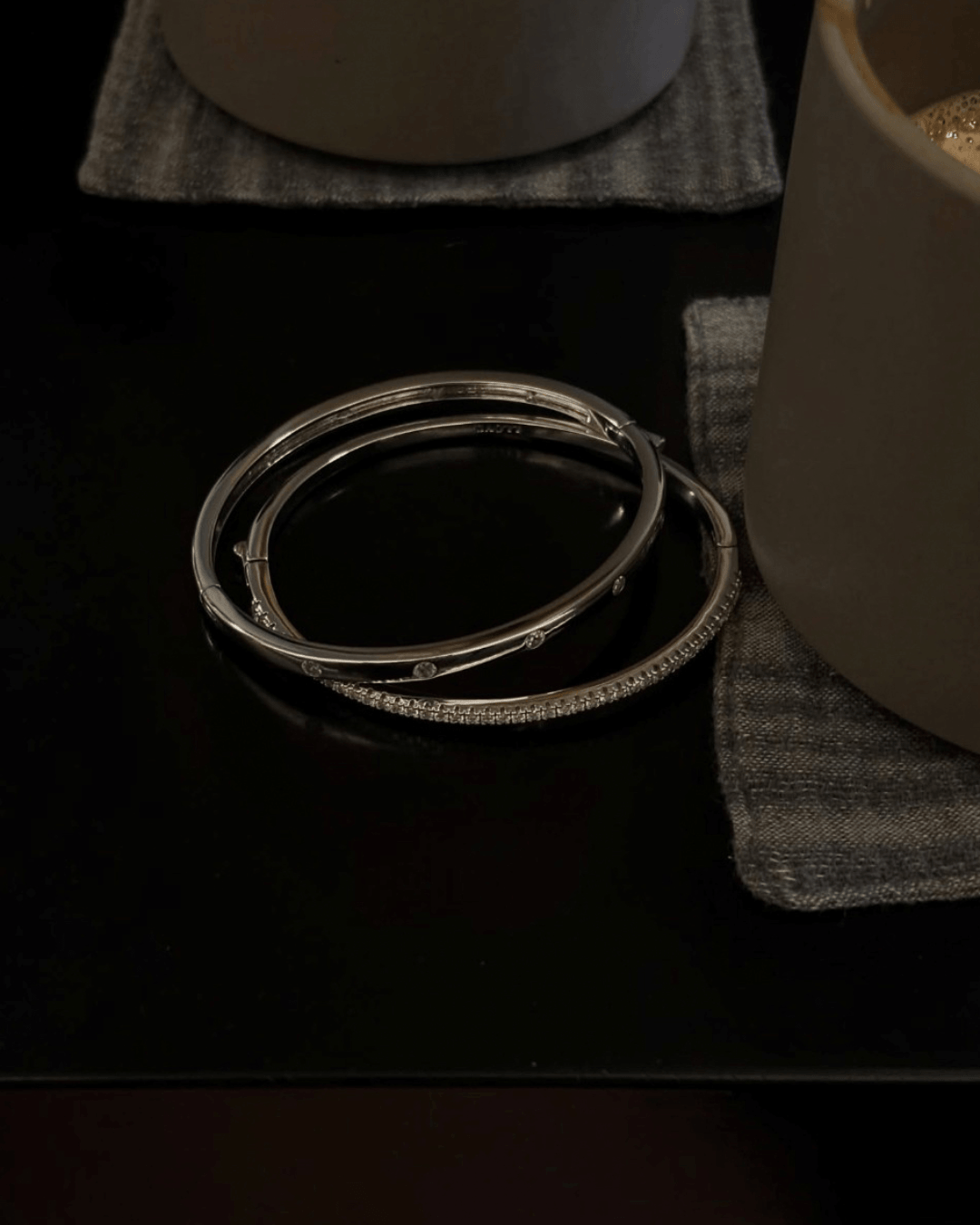 LLOYD 077 铜镀银 Tennis Bangle