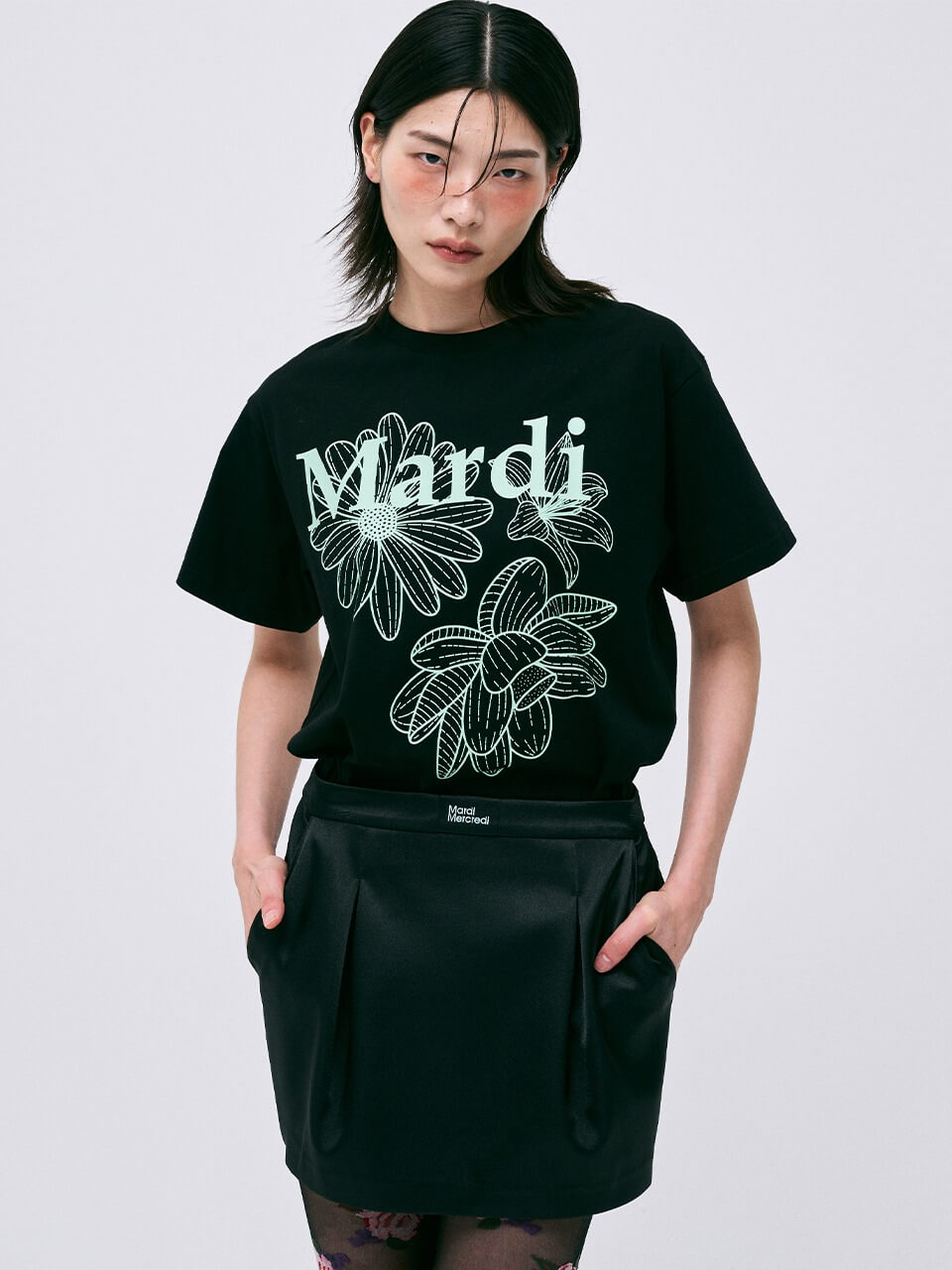 MARDI MERCREDI Tshirt Triple Flower