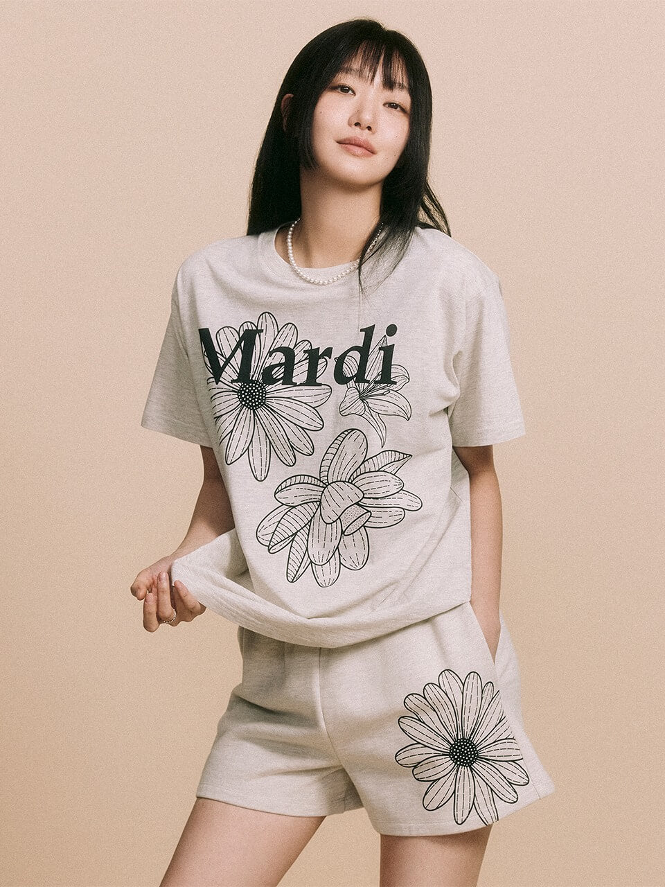 MARDI MERCREDI Tshirt Triple Flower