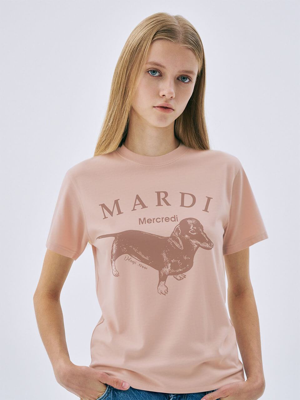 MARDI MERCREDI Slim Tshirt Ddanji Pastel