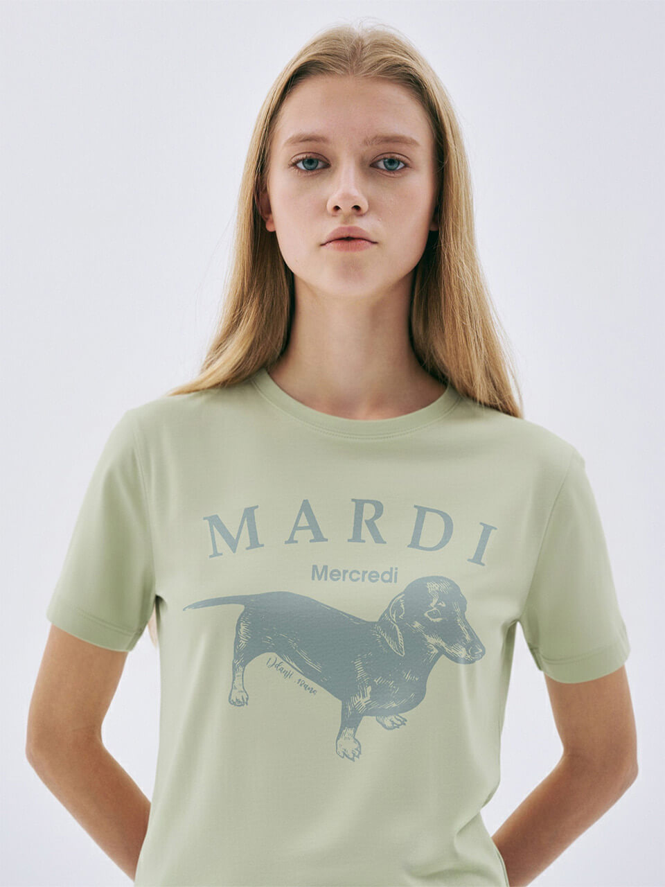 MARDI MERCREDI Slim Tshirt Ddanji Pastel