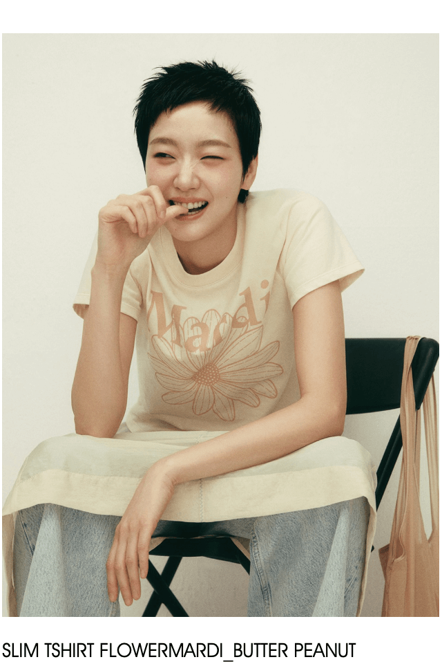 MARDI MERCREDI Slim Tshirt Flowermardi