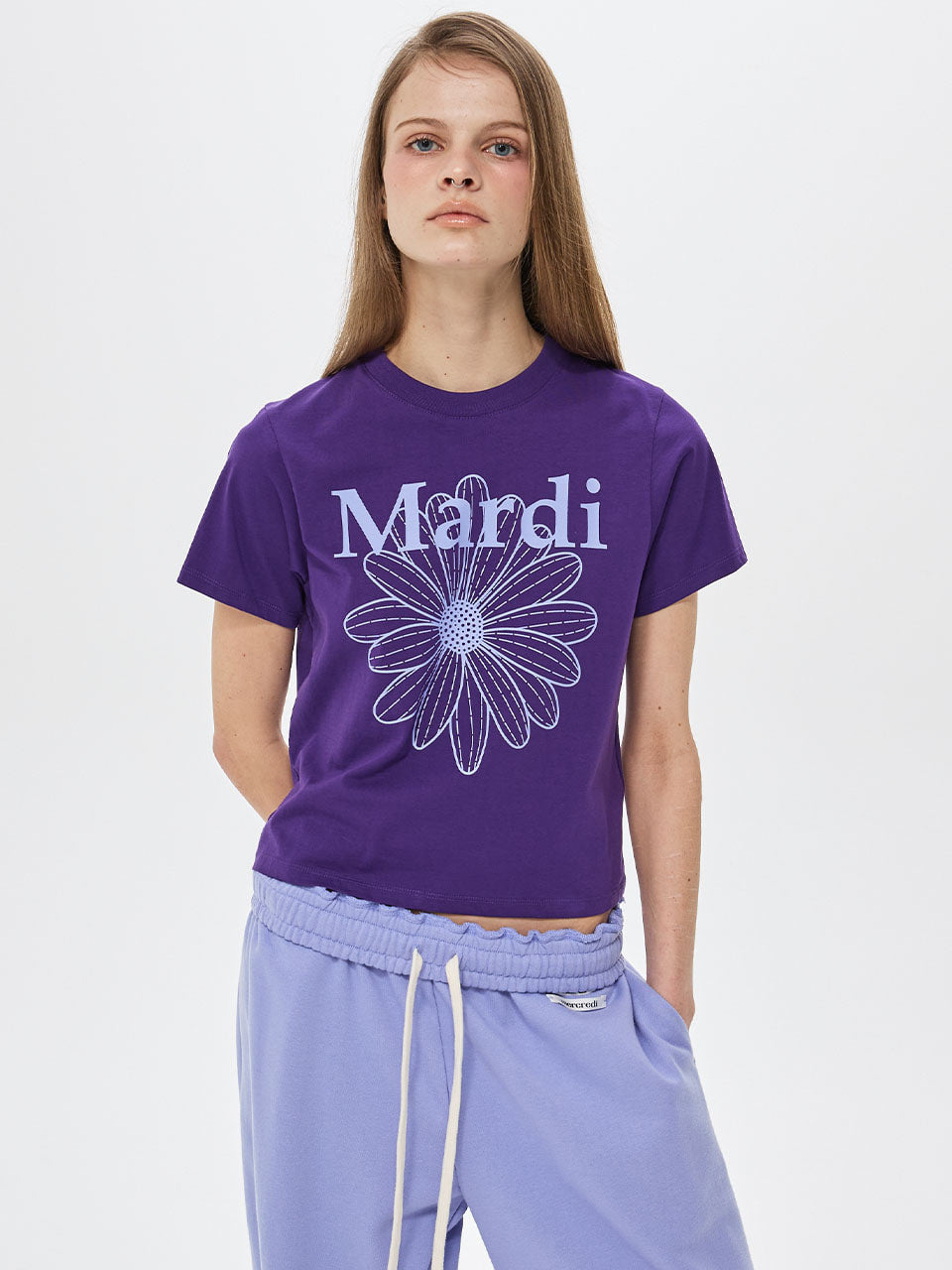 MARDI MERCREDI Slim Tshirt Flowermardi