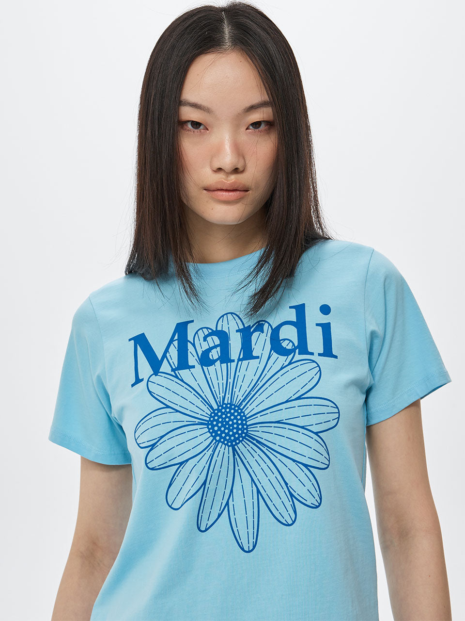 MARDI MERCREDI Slim Tshirt Flowermardi