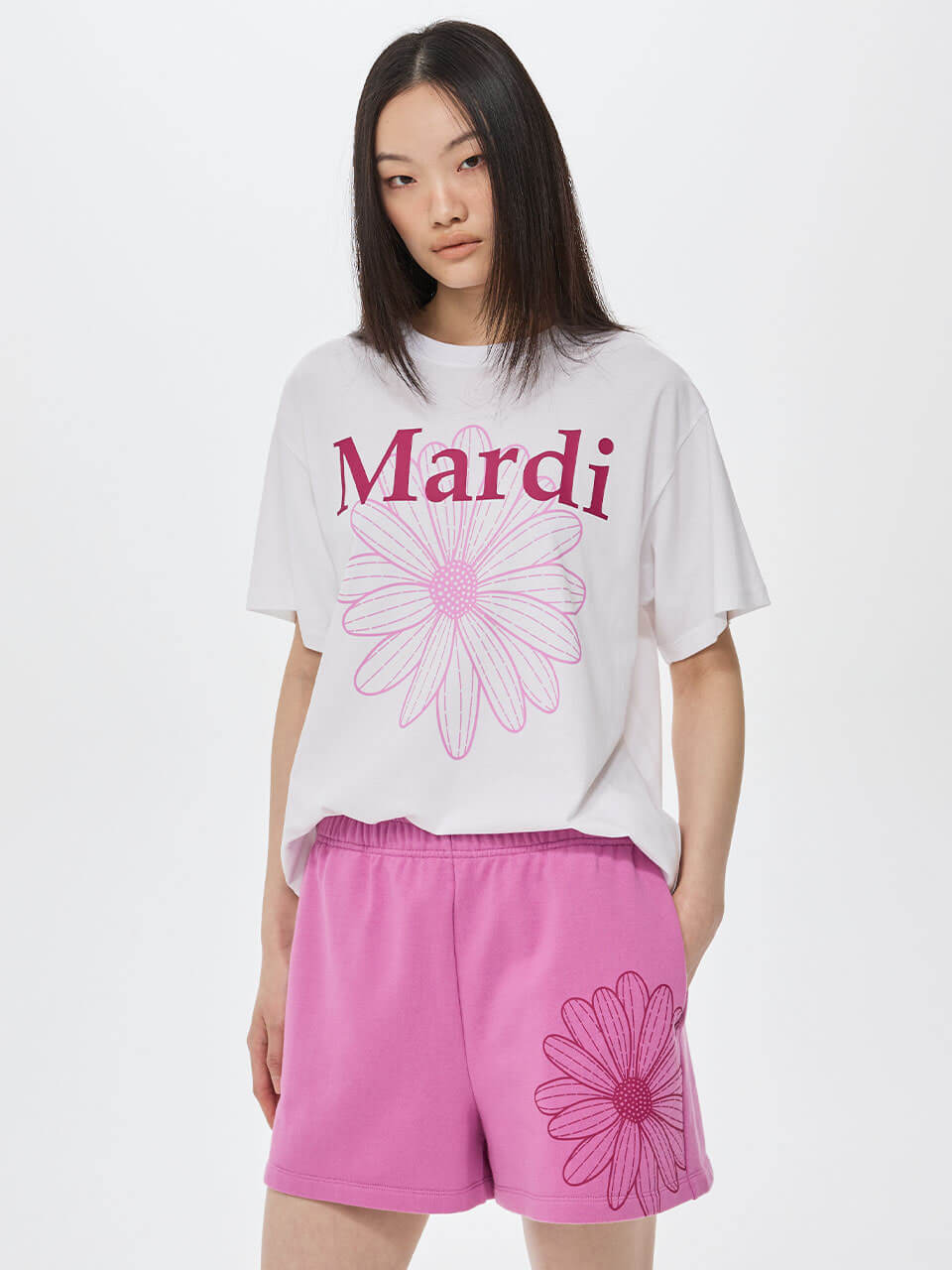 MARDI MERCREDI Tshirt Flowermardi Duo
