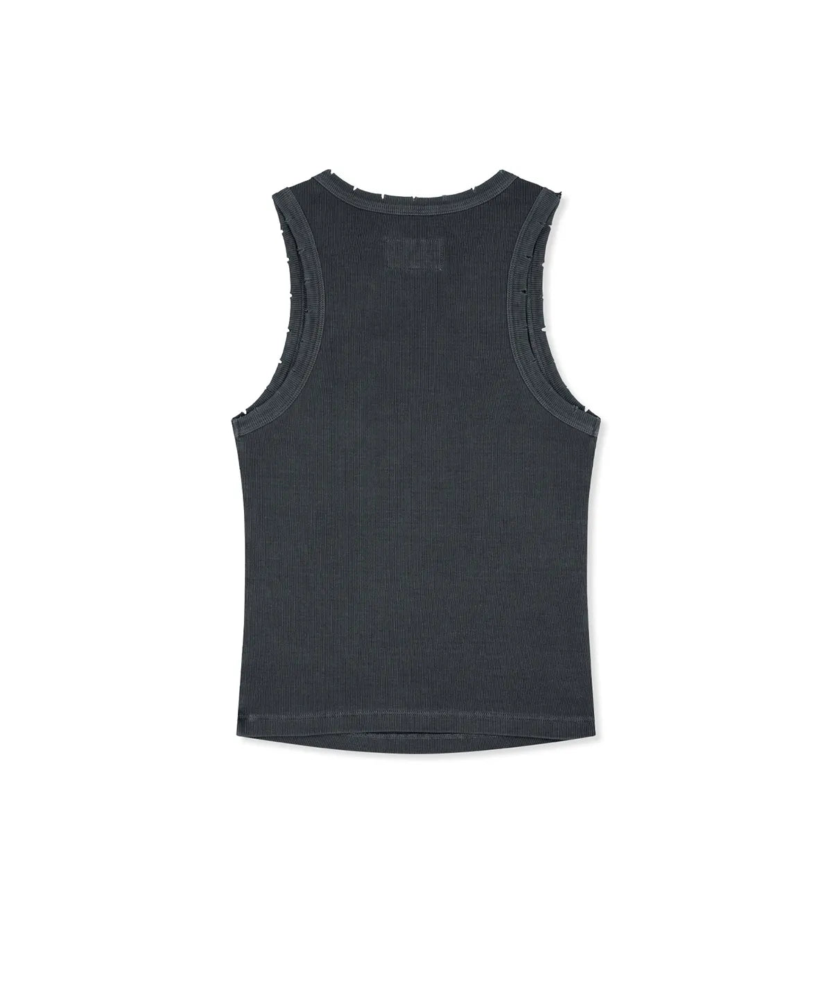 MATIN KIM DISTRESSED SLEEVELESS LOGO TOP