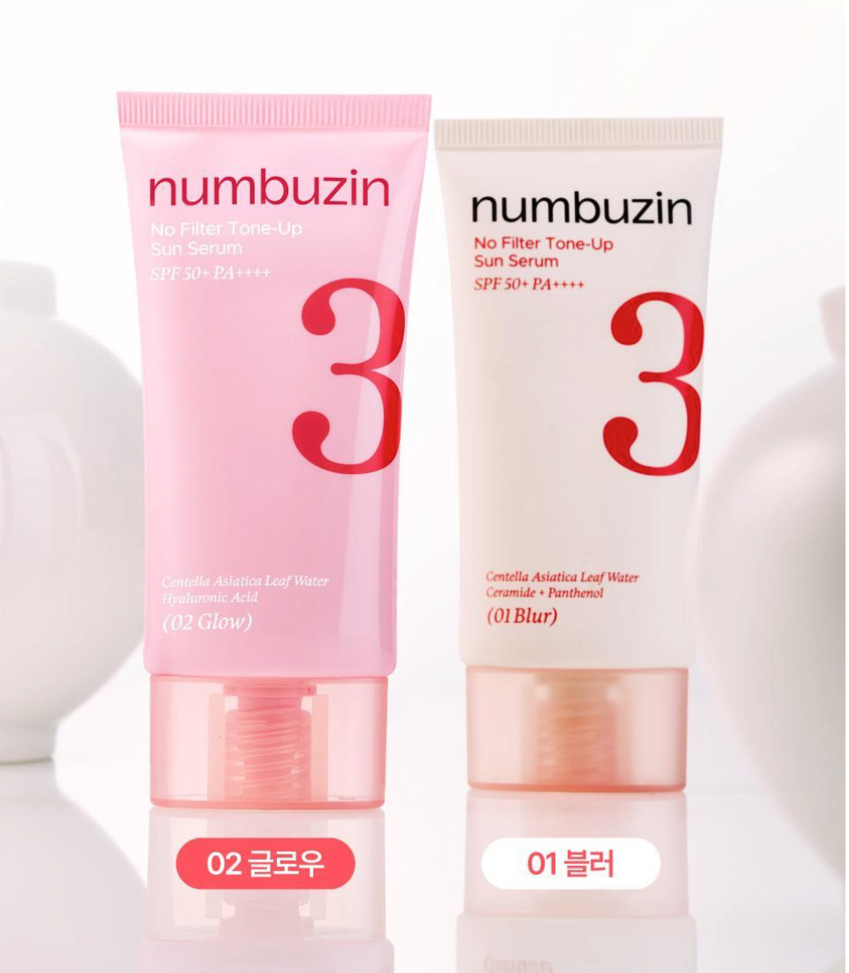 numbuzin No.3 No Filter Tone-Up Sun Serum 50ml+50ml