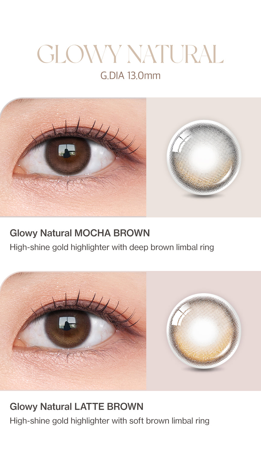 [Monthly] OLENS Glowy Natural Contact Lens (2p)