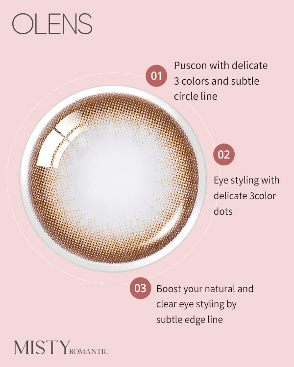 [Daily] OLENS Misty Romantic Contact Lens (2 Colours Options)