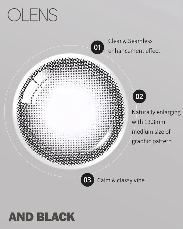 [MONTHLY] OLENS And Black Contact Lens (2p)