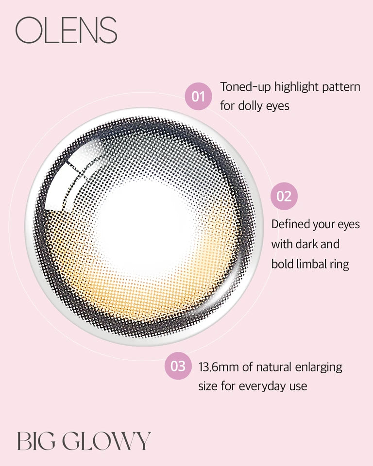 [Monthly] OLENS Big Glowy Contact Lens (2p)