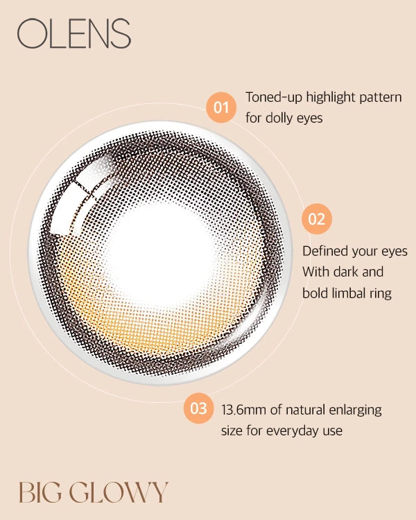 [Monthly] OLENS Big Glowy Contact Lens (2p)