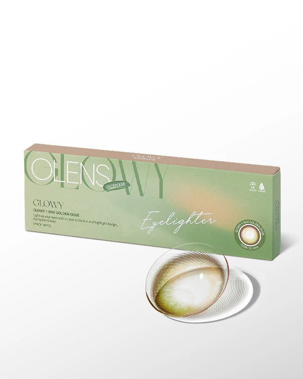 [Daily] OLENS Glowy Contact Lens - Golden Olive (10p)