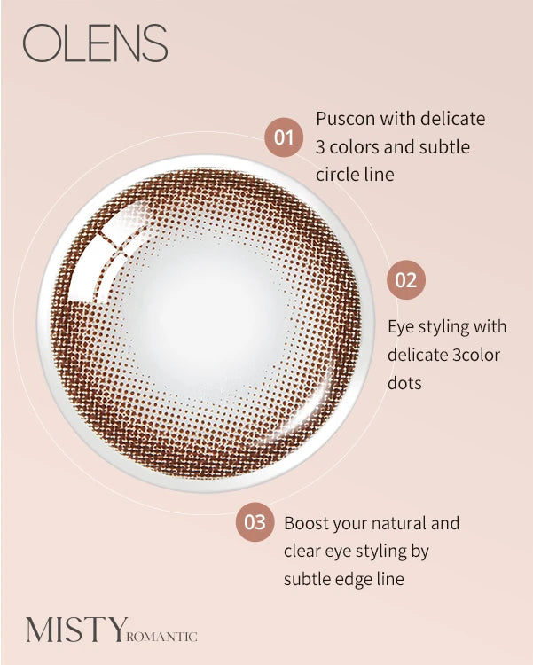 [Daily] OLENS Misty Romantic Contact Lens (2 Colours Options)