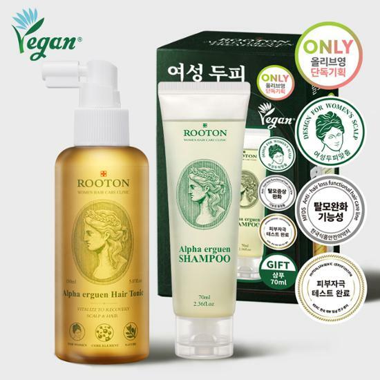 Rooton Alpha Ergen Hair Loss Tonic 150ml + Shampoo 70ml