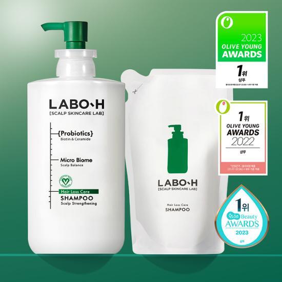 LABO-H Scalp Strengthening Shampoo Hair Loss Care | 750ml + 600ml