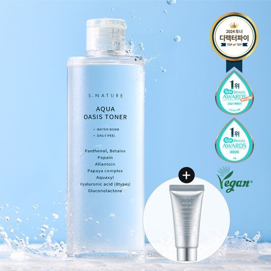S.NATURE Aqua Oasis Toner | 300ml FREE Gel Cream 30ml