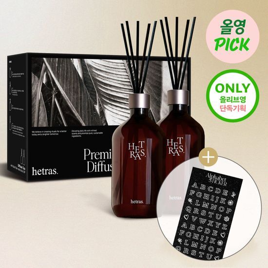 HETRAS Premium Reed Diffuser | 510ml+510ml