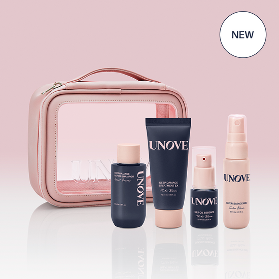 UNOVE Travel Kit | Shampoo 52ml + Treatment 40ml + Oil 10ml + Mist 30ml