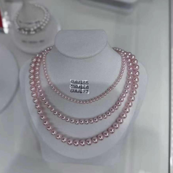 HAESOOL Pink Pearl Necklace