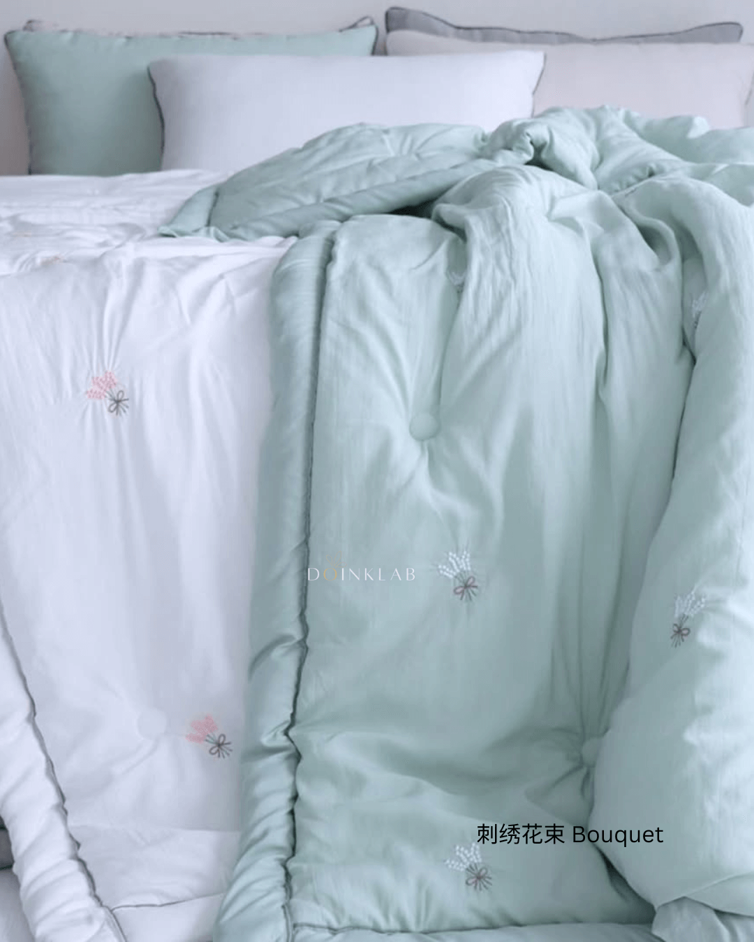 四季被 刺绣花束 Comforter Bouquet