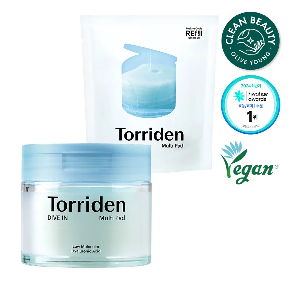 Torriden DIVE-IN Low Molecular Hyaluronic Acid Multi Pad | 80+80 pad