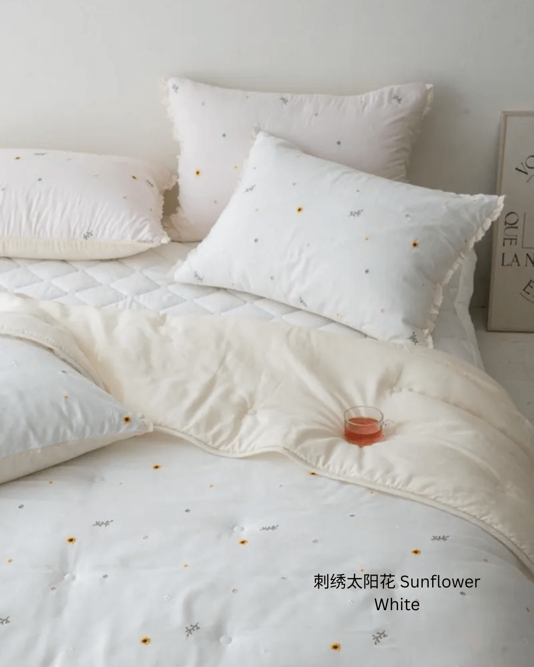 四季被 刺绣太阳花 Sunflower