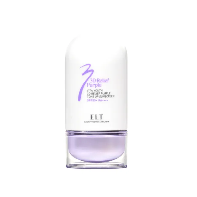 ELT COSMETICS Vita Youth 3D Relief Purple Tone Up Sunscreen 50ML