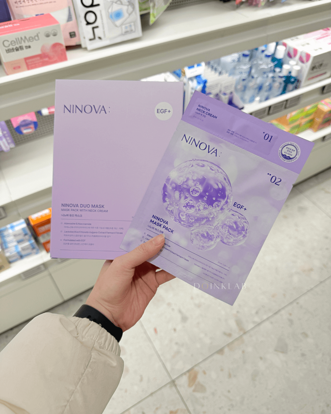 NINOVA Duo Mask (Mask Pack + Neck Cream | 5pcs