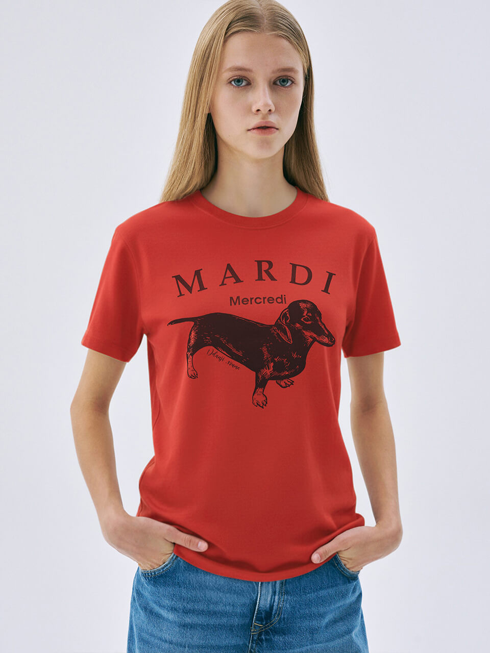 MARDI MERCREDI Slim Tshirt Ddanji Vivid