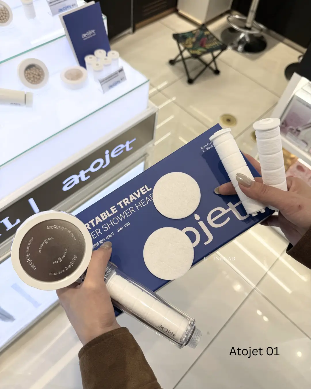 ATOJET 001 Portable Filter Shower Head ( with 3 Filter Set )