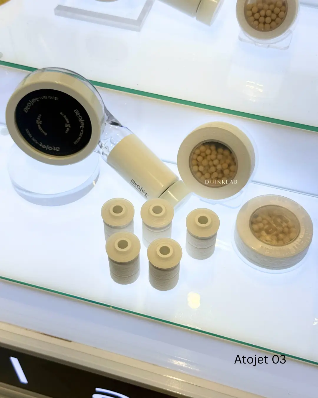 ATOJET 003 Portable Mini Shower Head For Travel ( with 6 Filter + 3 Antibacterial Ball Head )