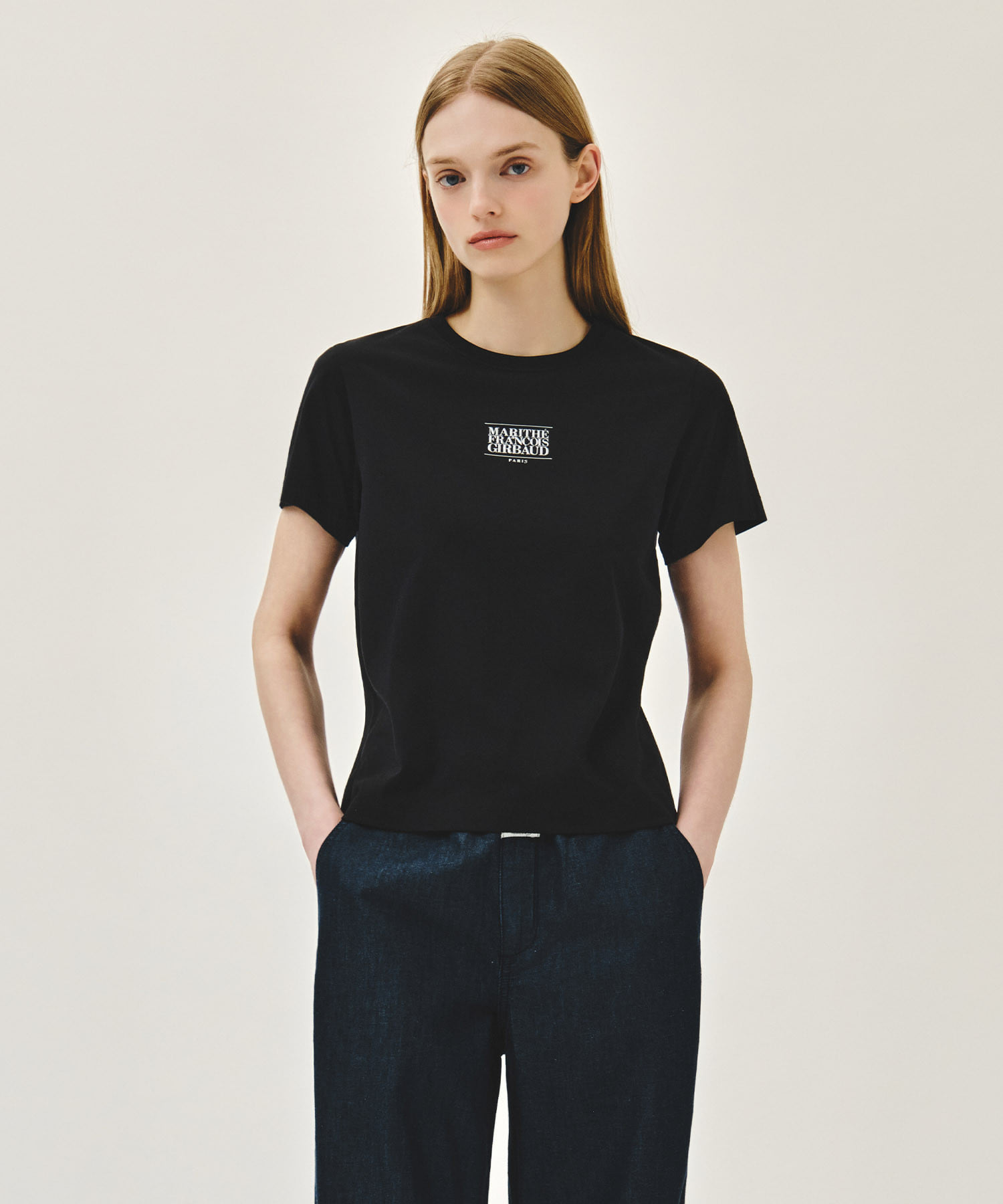 Marithe 058 W SMALL CLASSIC LOGO TEE
