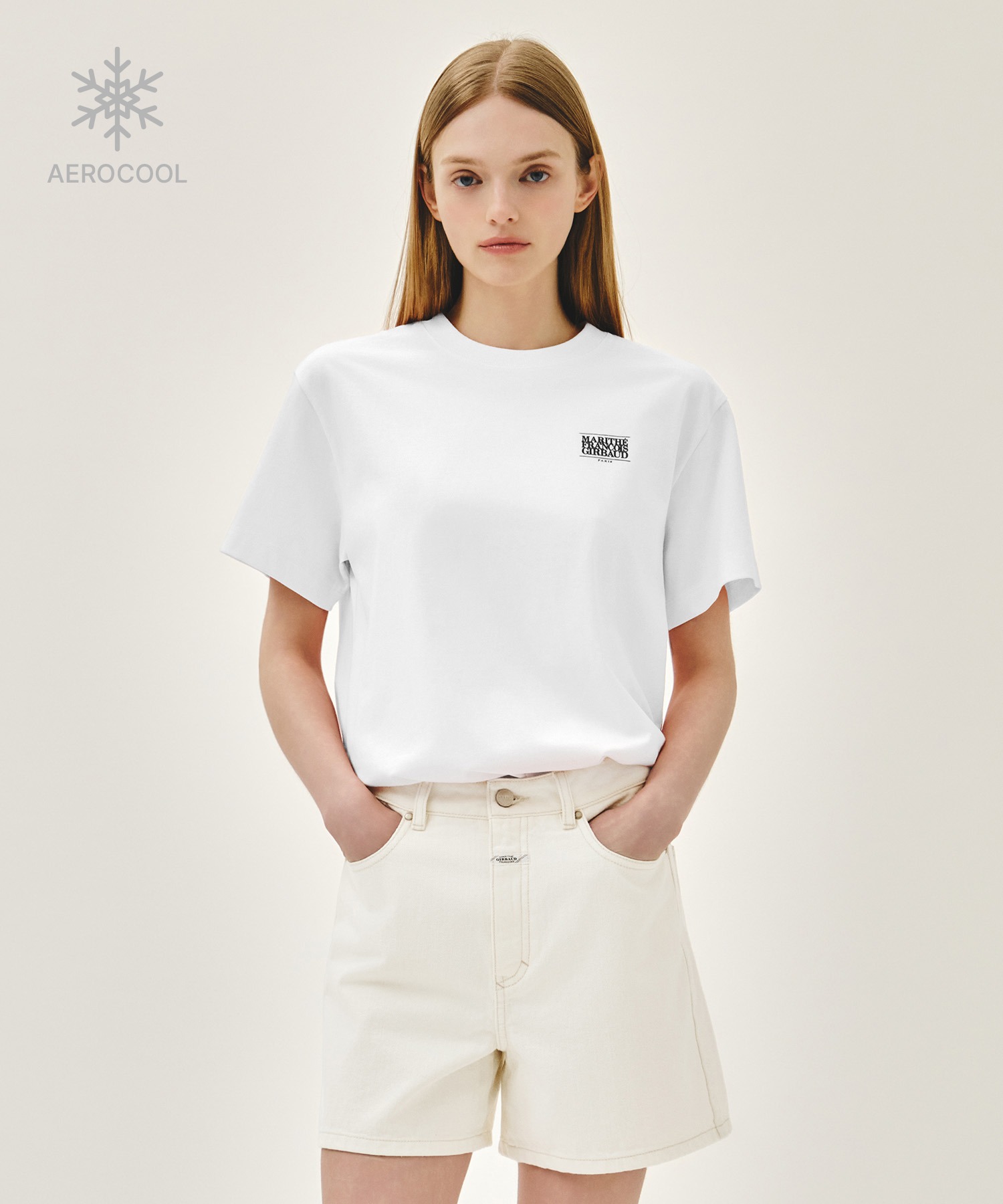 Marithe 073 AEROCOOL SMALL CLASSIC LOGO TEE (unisex)