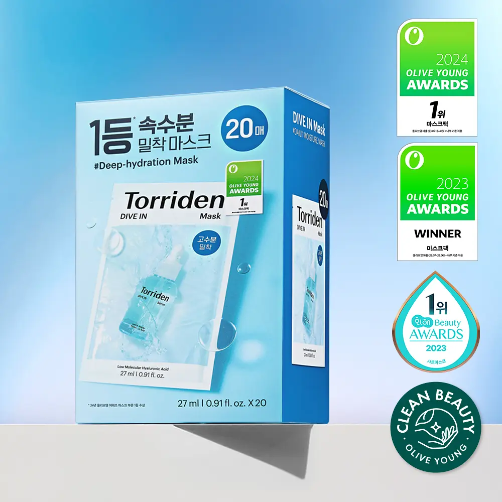 Torriden Dive-In Low Molecule Hyaluronic Acid Mask Sheets | 20pcs