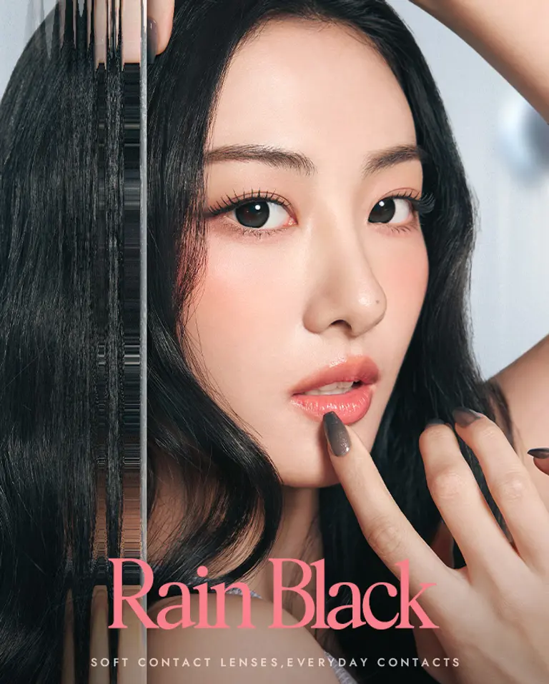 [MONTHLY] OLENS RAIN CONTACT LENS (2P) - Black